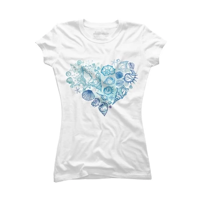 Junior's Design By Humans Sea. Heart Of The Shells. By Katyau T-Shirt 8 Junior's Design By Humans Sea. Heart Of The Shells. By Katyau T-Shirt - Image 6