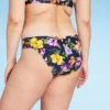 Women's Tropical Print Side-Tab Medium Coverage Hipster Bikini Bottom - Kona Sol™ Navy Blue -Avenue Clothing Shop GUEST c8462999 a7bf 40a2 8559 99e58d8722db