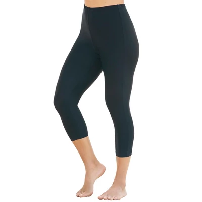 Swim 365 Women’s Plus Size Power-Mesh Swim Capri 3 Swim 365 Women’s Plus Size Power-Mesh Swim Capri