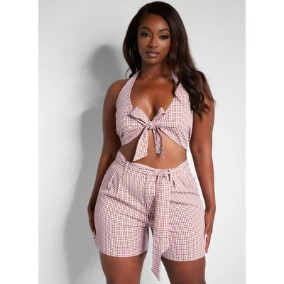 Rebdolls Women's Pleated Shorts 3 Rebdolls Women's Pleated Shorts