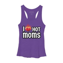 Women's Design By Humans I Love Hot Moms Heart By Metavera Racerback Tank Top -Avenue Clothing Shop GUEST ccb260d0 e27d 4903 9538 33ad8224c87f