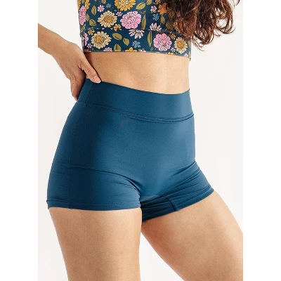 Lime Ricki Women's Indigo High-Waist Boy Short 6 Lime Ricki Women's Indigo High-Waist Boy Short - Image 4