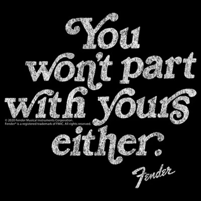 Junior's Fender You Won't Part With Yours T-Shirt 3 Junior's Fender You Won't Part With Yours T-Shirt