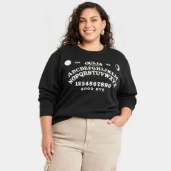 Hasbro Women's Halloween Ouija Board Graphic Sweatshirt - Black 9 Hasbro Women's Halloween Ouija Board Graphic Sweatshirt - Black -Avenue Clothing Shop GUEST d30be363 aa87 4b14 8b6a c11147bc87cc