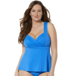 Swimsuits For All Women’s Plus Size Sweetheart Wrap Tankini Top -Avenue Clothing Shop GUEST d46adb84 0642 4daa b89c cae4edfc8b92