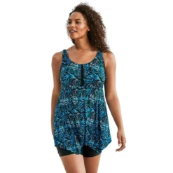 Swim 365 Women’s Plus Size Longer-Length Tankini Top -Avenue Clothing Shop GUEST d648a92e 40fe 438e 86d4 392b711a8d8e