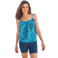 Swim 365 Women’s Plus Size Lightweight Blouson Tankini Top -Avenue Clothing Shop GUEST d68a902f a24c 46c1 a952 5bbe836c6788