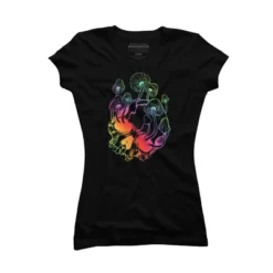 Junior's Design By Humans Overgrown Skull. Mushrooms. Death - Life By MelazergDesign T-Shirt -Avenue Clothing Shop GUEST d706aae8 b7b4 4d98 a8ab 24418e89e177