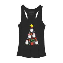 Women's Design By Humans Penguin Christmas Tree By NekoShop Racerback Tank Top -Avenue Clothing Shop GUEST d7be8230 3cef 477e 8189 bd3f3d91913f