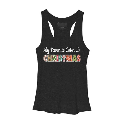 Women's Design By Humans My Favorite Color Is Christmas By C3gdesigns Racerback Tank Top 5 Women's Design By Humans My Favorite Color Is Christmas By C3gdesigns Racerback Tank Top - Image 3