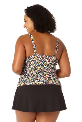 Anne Cole Plus - Women's Twist Front Underwire Tankini Swim Top 7 Anne Cole Plus - Women's Twist Front Underwire Tankini Swim Top - Image 5
