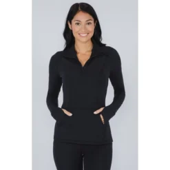 Yogalicious Womens Nude Tech Half Zip Long Sleeve Jacket With Front Pockets -Avenue Clothing Shop GUEST d9992a38 c707 462e bbf5 5d5a85632bab