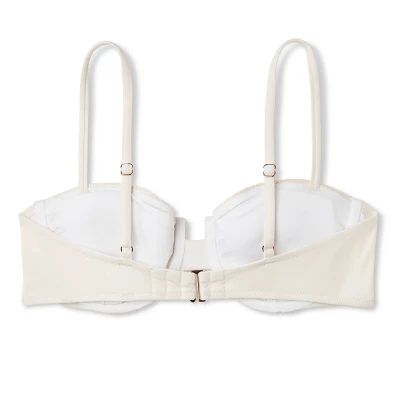 Women's Crochet Underwire Bikini Top - Shade & Shore™ Off-White 7 Women's Crochet Underwire Bikini Top - Shade & Shore™ Off-White - Image 6