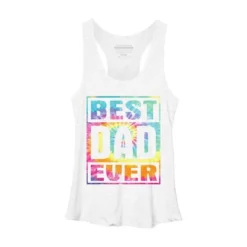 Women's Design By Humans Vintage Tie Dye Best Dad Ever By Racerback Tank Top -Avenue Clothing Shop GUEST de886b86 9888 42ad 987c 666025159873