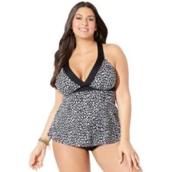 Swimsuits For All Women’s Plus Size Longer Length Surplice Tankini Top -Avenue Clothing Shop GUEST e093ecca 9f71 46f3 9f5f 2fc10e205952
