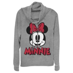 Junior's Mickey & Friends Retro Minnie Mouse Big Face Cowl Neck Sweatshirt 7 Junior's Mickey & Friends Retro Minnie Mouse Big Face Cowl Neck Sweatshirt -Avenue Clothing Shop GUEST e129c44b 8ed8 41b9 9460 1c22470a65ea