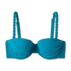 Women's Light Lift Shirred Underwire Bikini Top - Shade & Shore™ Teal Blue -Avenue Clothing Shop GUEST e16ef570 77df 4b94 a585 027f263c2ccc