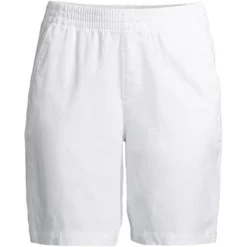 Lands' End Women's Mid Rise Elastic Waist Pull On 10" Knockabout Chino Bermuda Shorts -Avenue Clothing Shop GUEST e47cf5dd 03ea 4b6c 877a fdca4126fdfb