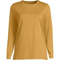 Lands' End Women's Relaxed Supima Cotton Long Sleeve Crewneck T-Shirt -Avenue Clothing Shop GUEST e5f91f15 7cf9 4e19 aa33 008bf8639427