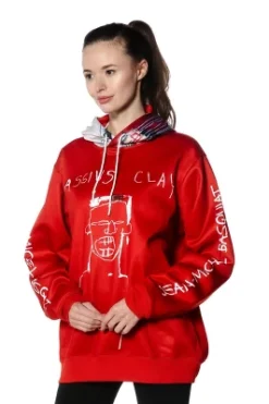 Members Only - Women's Basquiat X Members Only Hoodie Oversized Jacket - Red -Avenue Clothing Shop GUEST e62f4301 cc6a 4136 ad21 be46c3966ac0