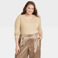 Women's Long Sleeve V-Neck T-Shirt - A New Day™ -Avenue Clothing Shop GUEST e65fd31e eae5 4de7 95aa 2995a9772efd