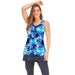 Swim 365 Women’s Plus Size Zip Front Posture Bra Tankini Top -Avenue Clothing Shop GUEST e6964cbd 6242 4458 9f82 0ff45b5a29df