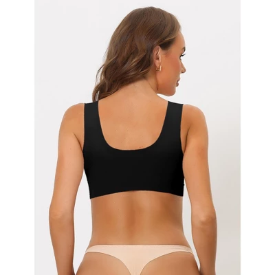 Allegra K Women's Push Up Minimizer Full Coverage Mesh Wirefree Bras 3 Allegra K Women's Push Up Minimizer Full Coverage Mesh Wirefree Bras