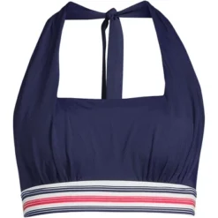 Lands' End Women's Chlorine Resistant Square Neck Halter Bikini Swimsuit Top -Avenue Clothing Shop GUEST e728d460 5e62 40ef 86b2 adb20ff1878a