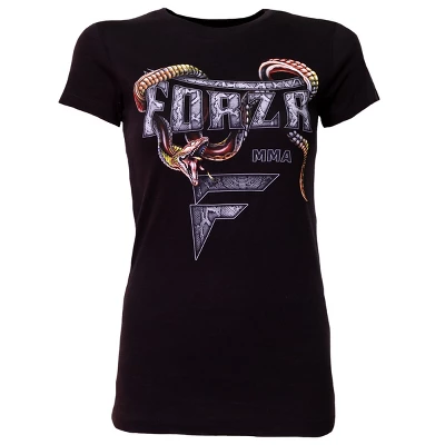 Forza Sports Women's "Slither" T-Shirt - Black 6 Forza Sports Women's "Slither" T-Shirt - Black - Image 4