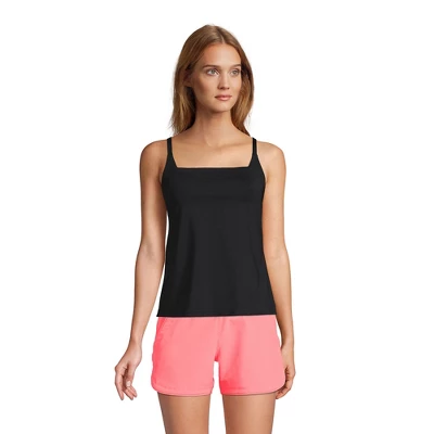 Lands' End Women's Chlorine Resistant Square Neck X-Back Tankini Swimsuit Top 4 Lands' End Women's Chlorine Resistant Square Neck X-Back Tankini Swimsuit Top - Image 2