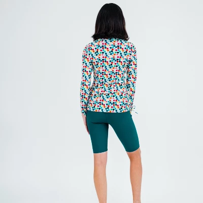 Calypsa Half-Zip Nora Swim Top 3 Calypsa Half-Zip Nora Swim Top