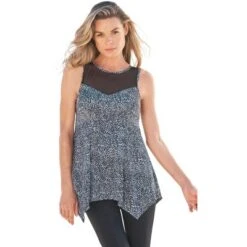 Swim 365 Women’s Plus Size Mesh-Inset Longer Length Tankini Top 13 Swim 365 Women’s Plus Size Mesh-Inset Longer Length Tankini Top -Avenue Clothing Shop GUEST e889197e d77c 450a a30d 05d1f955389f