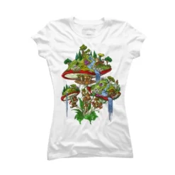 Junior's Design By Humans Magic Mushrooms Island By Underheaven T-Shirt -Avenue Clothing Shop GUEST e979a9eb fe60 472d 83e8 f021717ea526
