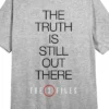 The X-Files The Truth Is Still Out There Crew Neck Short Sleeve Gray Heather Women's Night Shirt -Avenue Clothing Shop GUEST e9b9565e 6388 4398 8d13 5e4db49e3603
