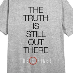 The X-Files The Truth Is Still Out There Crew Neck Short Sleeve Gray Heather Women's Night Shirt