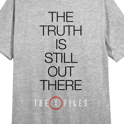 The X-Files The Truth Is Still Out There Crew Neck Short Sleeve Gray Heather Women's Night Shirt 3 The X-Files The Truth Is Still Out There Crew Neck Short Sleeve Gray Heather Women's Night Shirt