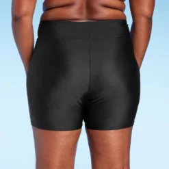 Women's High Waist 5" Inseam Swim Bike Shorts - Kona Sol™ Black -Avenue Clothing Shop GUEST eca15dd1 aa5a 4197 892c ee444faf189d