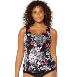 Swimsuits For All Women’s Plus Size Classic Tankini Top -Avenue Clothing Shop GUEST edc4b0ad d2fd 4265 9bd6 23a674880de1