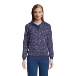 Lands' End Women's Long Sleeve Serious Sweats Button Hoodie -Avenue Clothing Shop GUEST f1eb583f d49a 4246 9f32 f95b585a731f