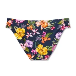 Women's Tropical Print Side-Tab Medium Coverage Hipster Bikini Bottom - Kona Sol™ Navy Blue -Avenue Clothing Shop GUEST f2203e71 03b4 46ff aab7 3ecef1db0578