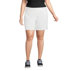 Lands' End Women's Starfish Mid Rise Pull On 7" Knit Denim Jean Shorts 9 Lands' End Women's Starfish Mid Rise Pull On 7" Knit Denim Jean Shorts -Avenue Clothing Shop GUEST f3120d40 d4dc 4ad2 8bfc 411187320972