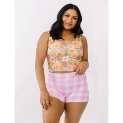 Lime Ricki Women's Pink Gingham High-Waist Boy Short -Avenue Clothing Shop GUEST f5730aff 61ac 4c82 a9d7 bd7868709797 1