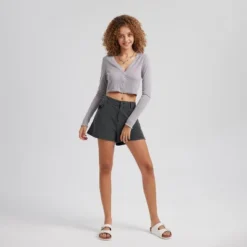 Women's Knit Shorts - Gray 9 Women's Knit Shorts - Gray -Avenue Clothing Shop GUEST fbf58fba c0f8 4f90 a364 a5f54decb13a