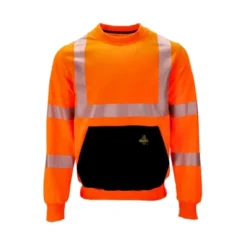 RefrigiWear High Visibility Hi Vis ANSI Type R, Class 3 Breathable Safety Crewneck Sweatshirt -Avenue Clothing Shop GUEST fd12b8fb e17f 4f15 8e1c ae3c3d3b862c