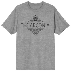 Only Murders In The Building Arconia Logo Crew Neck Short Sleeve Athletic Heather Women's T-shirt -Avenue Clothing Shop GUEST fd224475 4175 439f b384 bfcc2fb00763