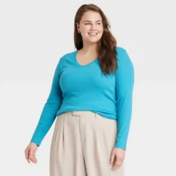 Women's Long Sleeve V-Neck T-Shirt - A New Day™ -Avenue Clothing Shop GUEST ff3b572d a61d 4fc6 bdbf 527dfda554c0