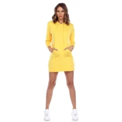 Women's Hoodie Sweatshirt Dress - White Mark -Avenue Clothing Shop GUEST ff95c30b bab1 48c2 8f42 9bfe346c695e